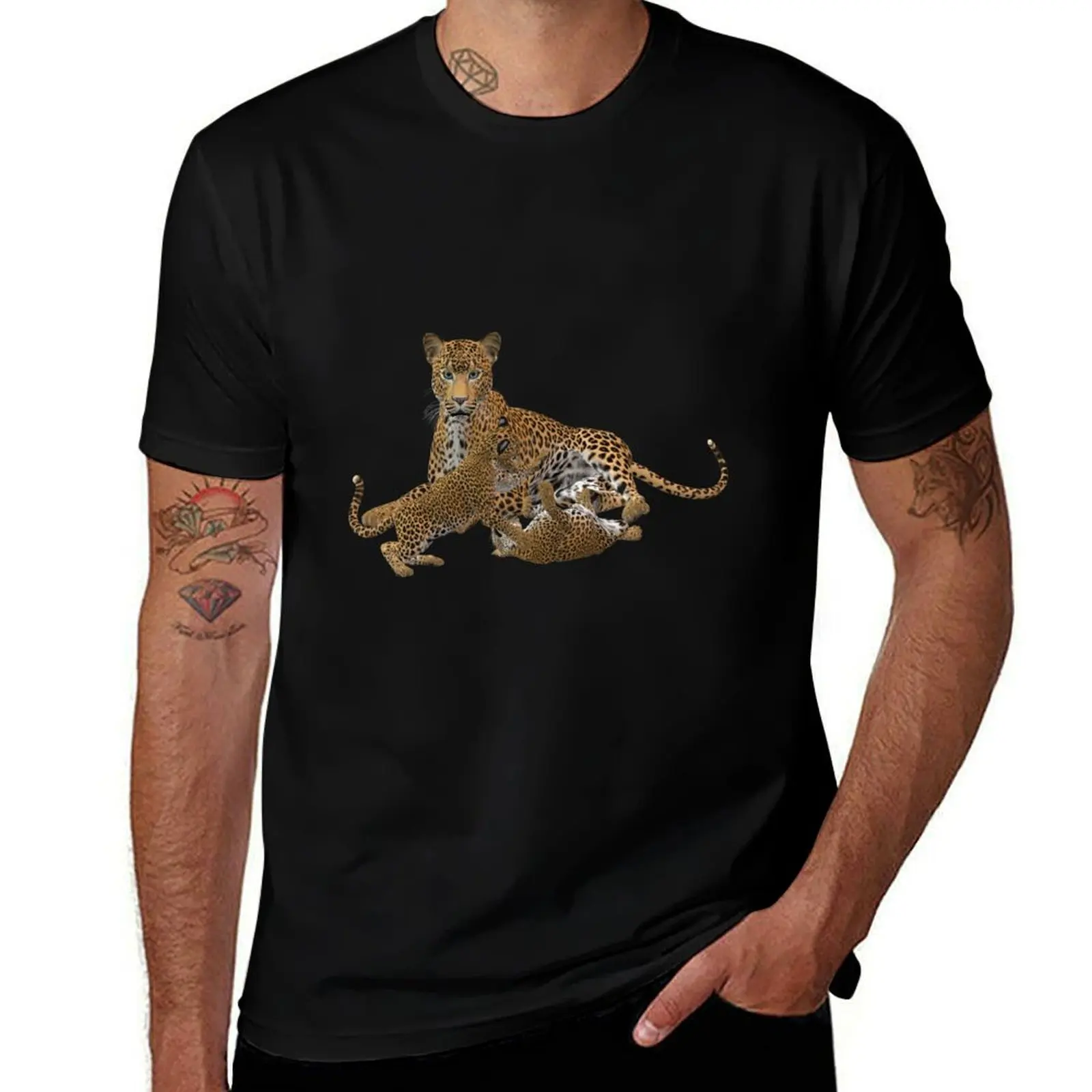 

cheetah illustration T-Shirt man t shirt summer man t shirts graphic funny t shirts dark humor T-Shirt