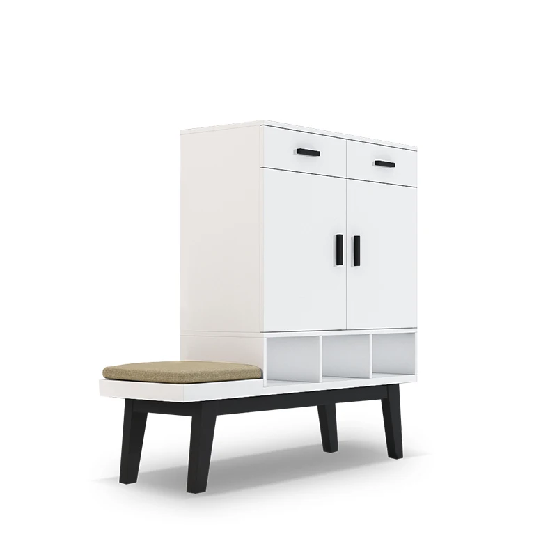 

zqNordic Style Simple Modern Hallway Hall Cabinet Multi-Function Locker Home Fashion Shoe Cabinet