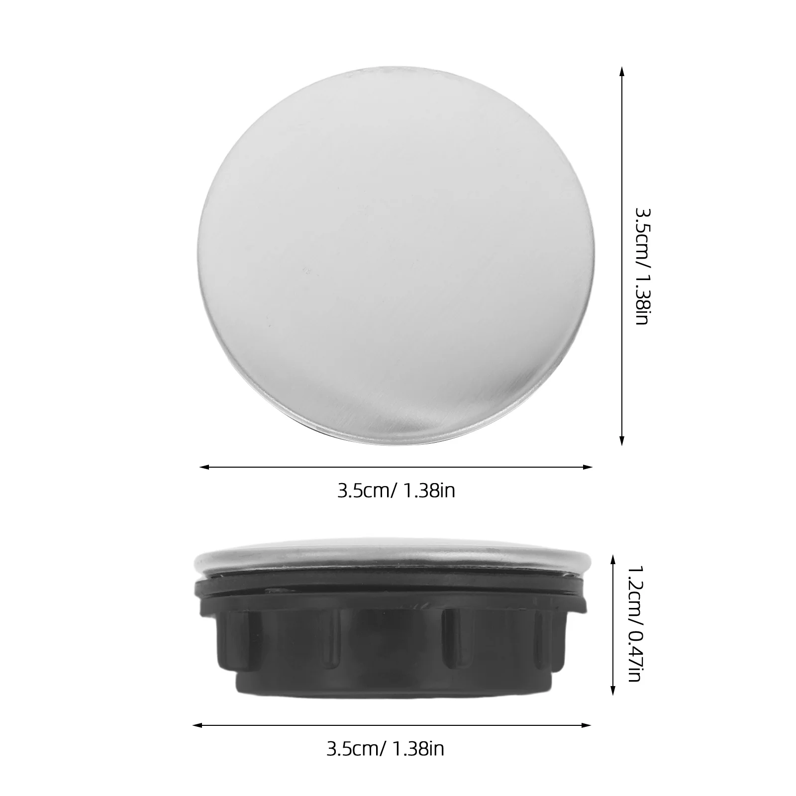 2Pcs Kitchen Sink Hole Cover Stainless Steel Durable Faucet Hole Stopper for 25-30mm Sink Basin Cover Kitchen Accessories