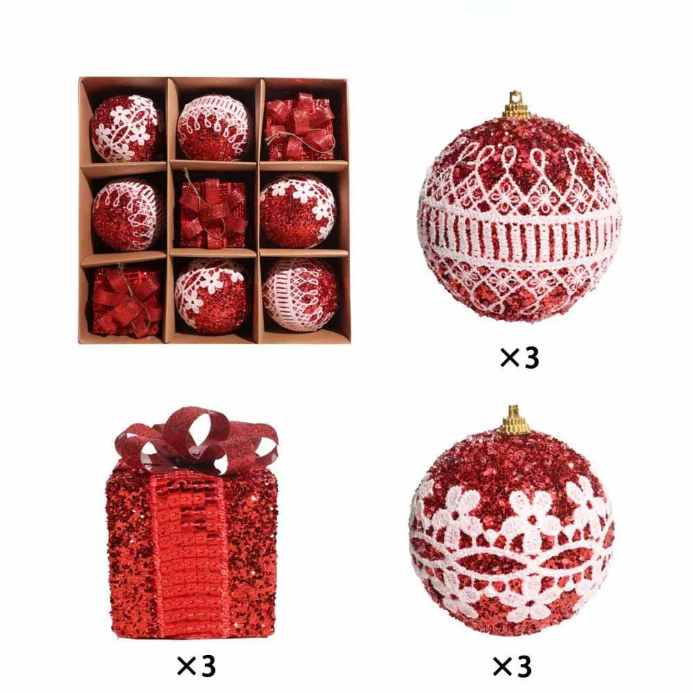 

Пластиковые рождественские шары, небьющиеся подвесные рождественские шары, многоразовые блестящие подвесные шары для рождественской елки