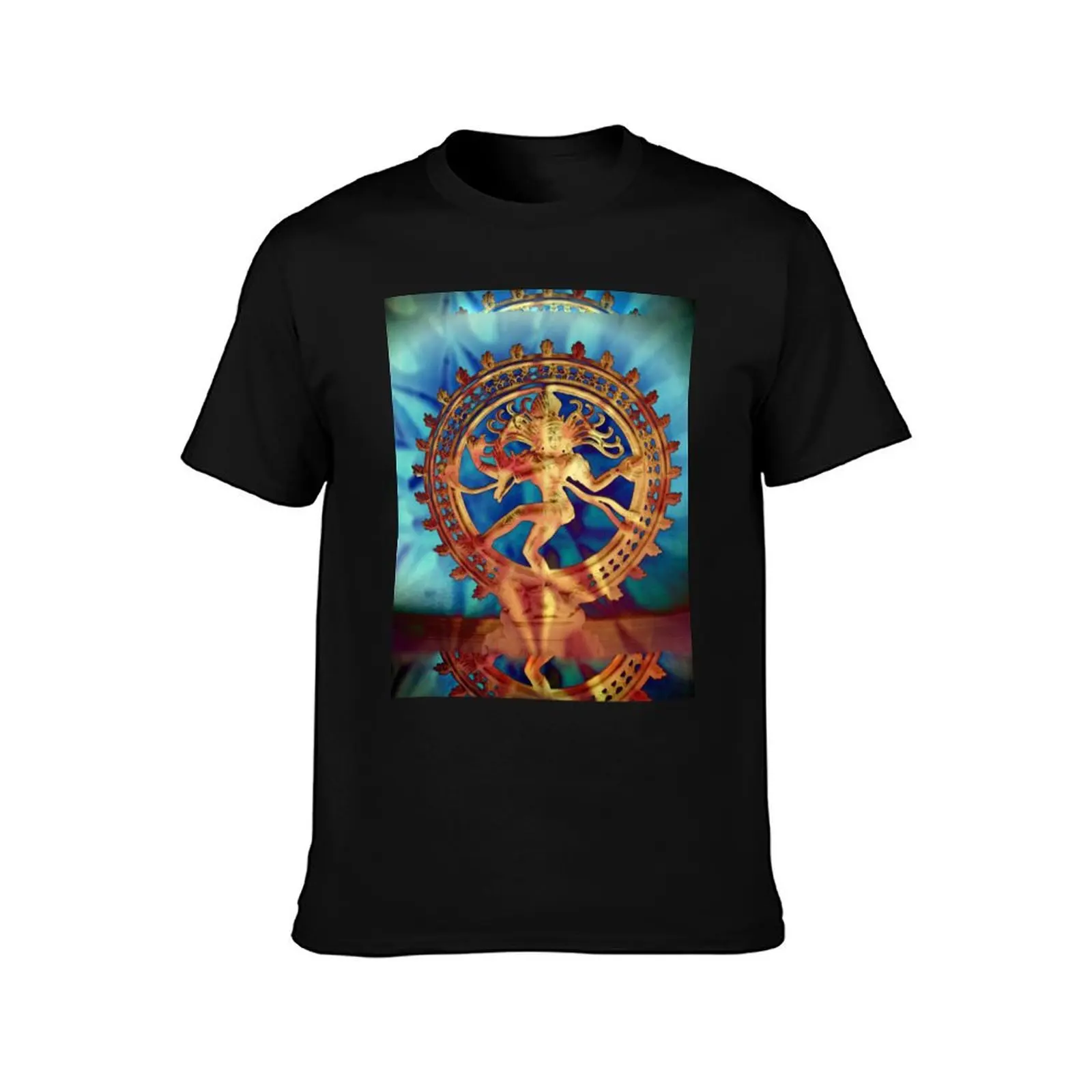 5174 Shiva Dancing T-Shirt Casual All Match Short Sleeve T-Shirt