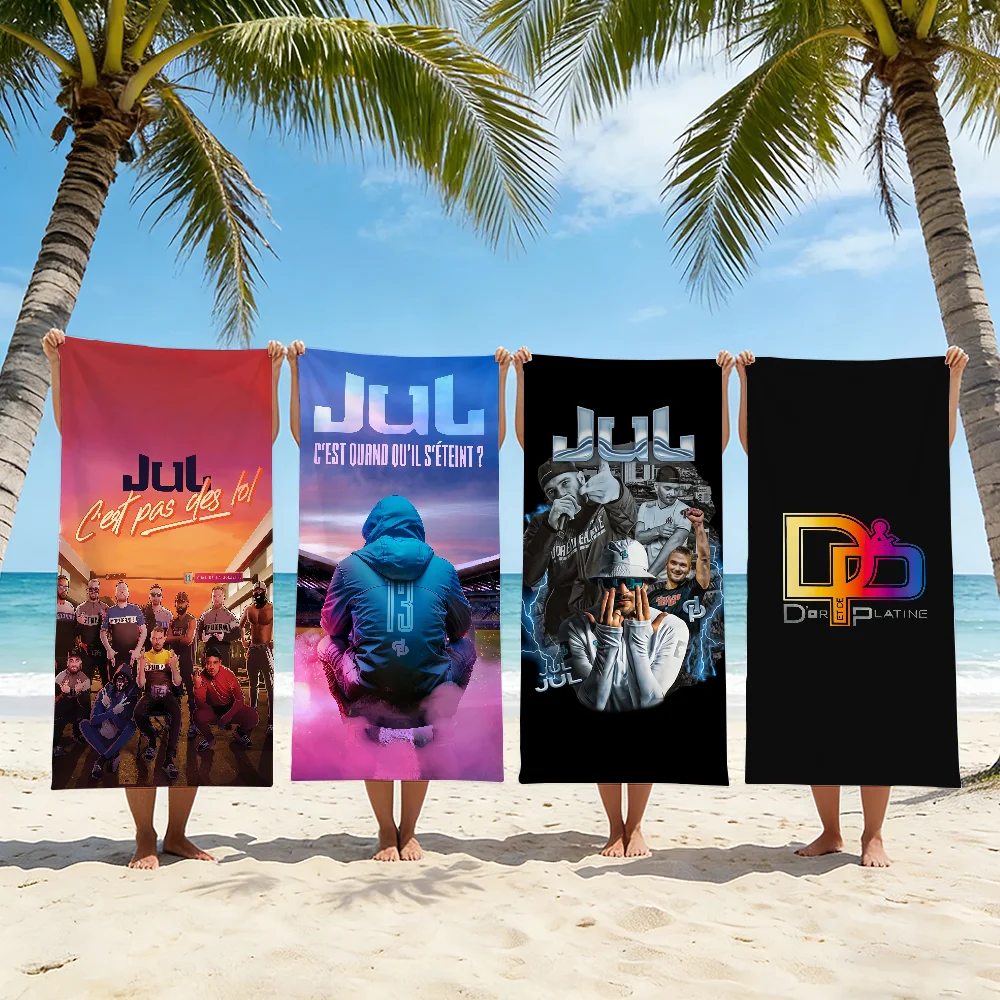 Hot French Rapper Jul D&P a vie Towel For Swim Yoga Gym Quick Drying Soft and skin-friendly Beach Towels All-Season