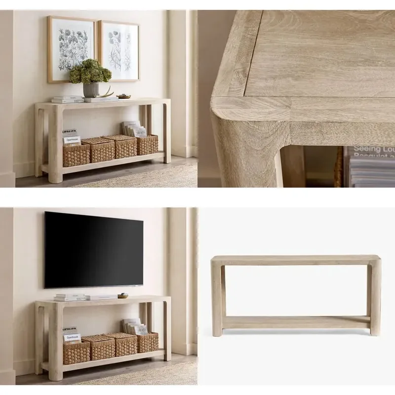 Modern Customizable RH Metal Stand Glass Panel Commercial Porch Console Puding Model 1