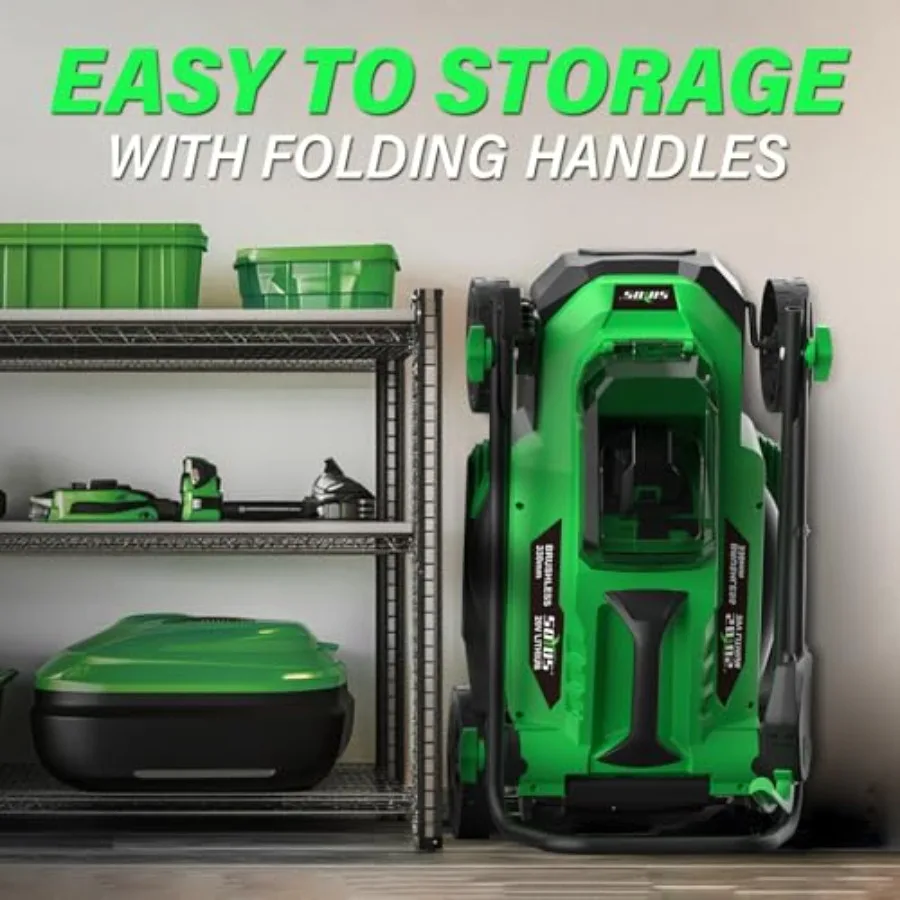 Tondeuses à gazon sans fil 13 pouces 20V et taille-bordures 20V 12 pouces pour une entretien efficace de la cour avec moteur haute puissance longue durée