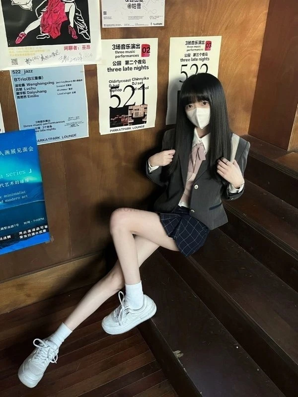 Abito uniforme Jk primavera/estate Set da studente in stile college stile coreano Abito uniforme scolastica da donna Migliora il set uniforme Jk