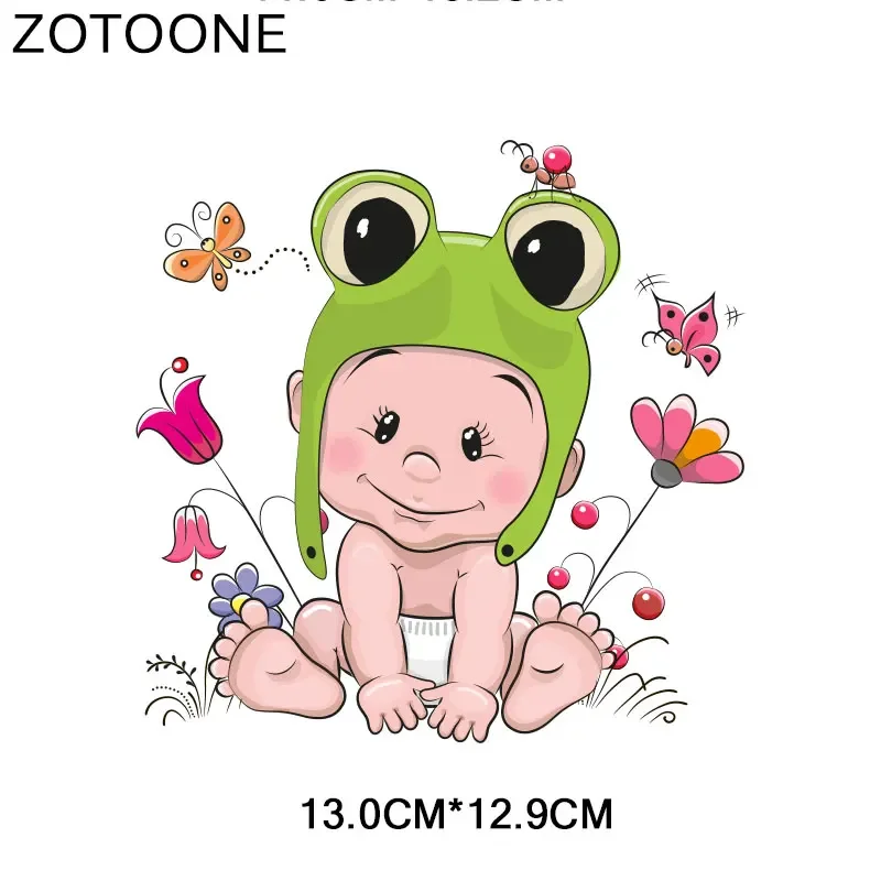 ZOTOONE Cute Baby Bear Owl Iron on Pathes for Clothing DIY Heat Transfers Print on T-shirt Dresses Washable Stickers for Kids  G