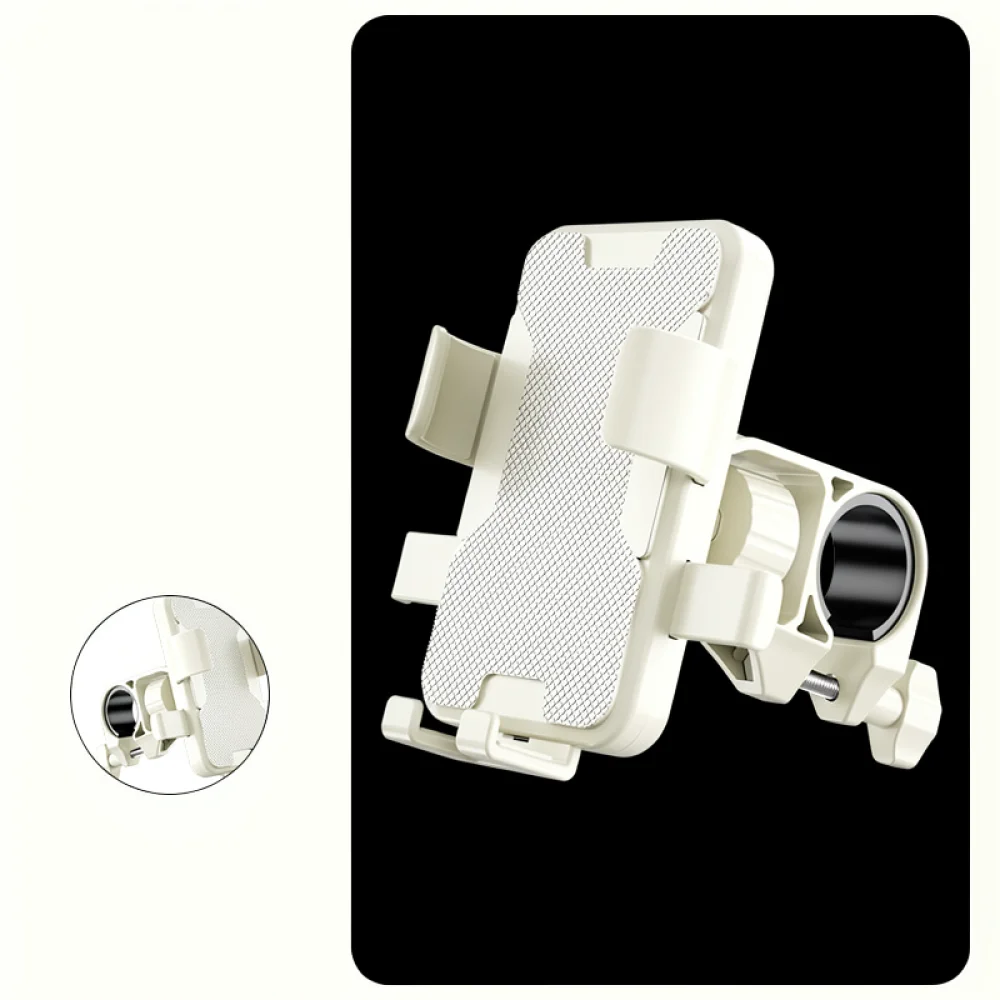 Universal Motorcycle Phone Holder Handlebar Mount Anti Shake Silicone Cradle For Ebike Bicycle Navigation Support Stable Grip