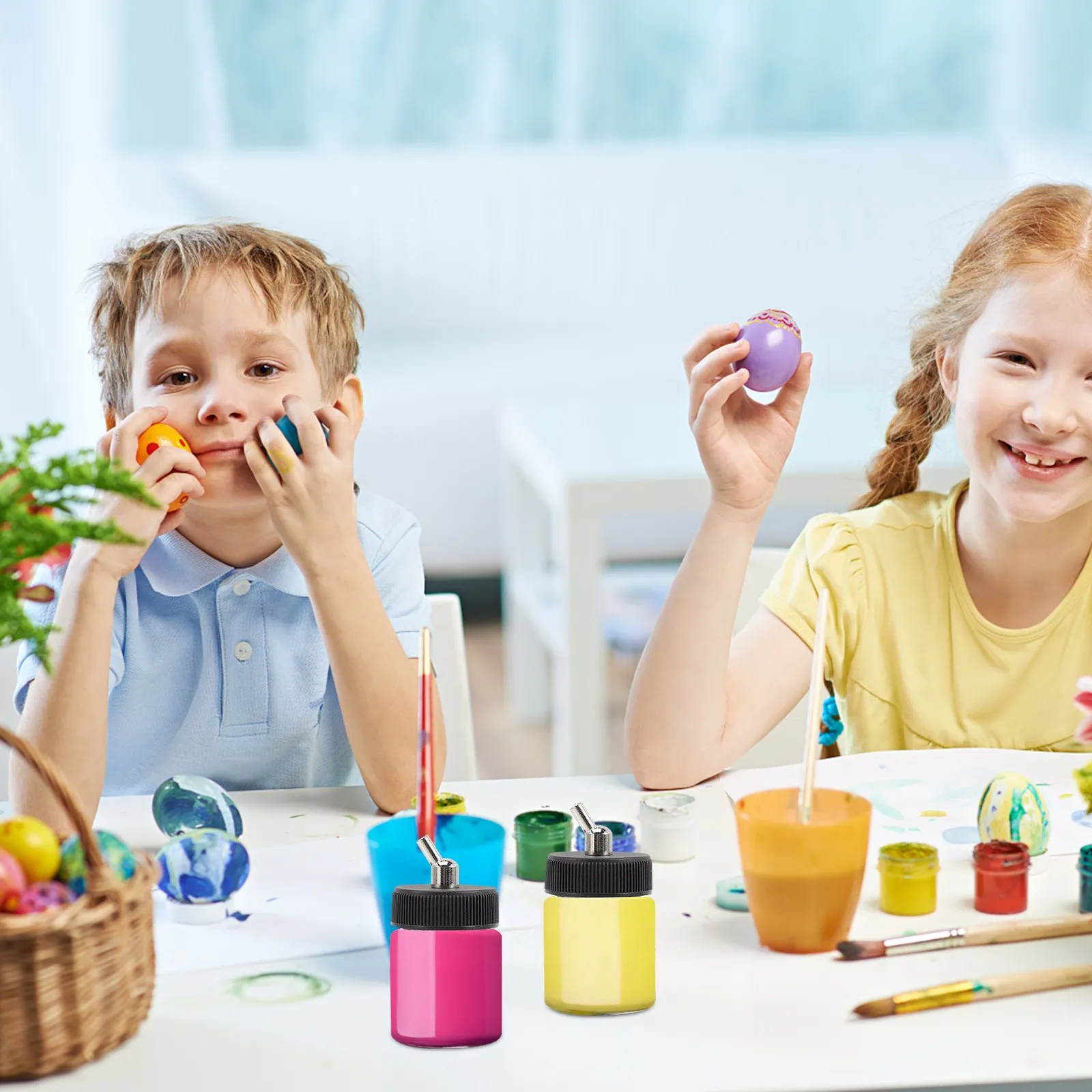 

Набор из 10 легких многоразовых флаконов для краски, 22 мл, с герметичным уплотнением, прозрачные, для аэрографии, моделей, декорирования тортов, боди-арта