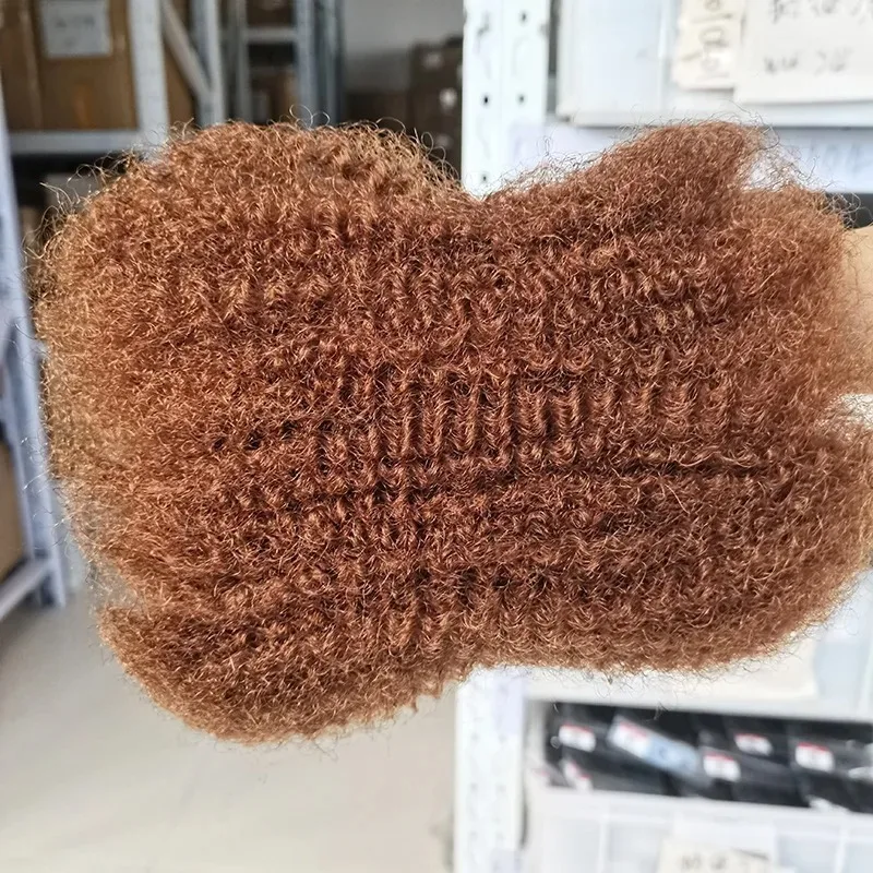 18 Inch 30# Color 100% Human Hair Afro Kinky Bulk 30g/50g Braiding Hair for Dreadlock Extensions Soft Fluffy for Black Women