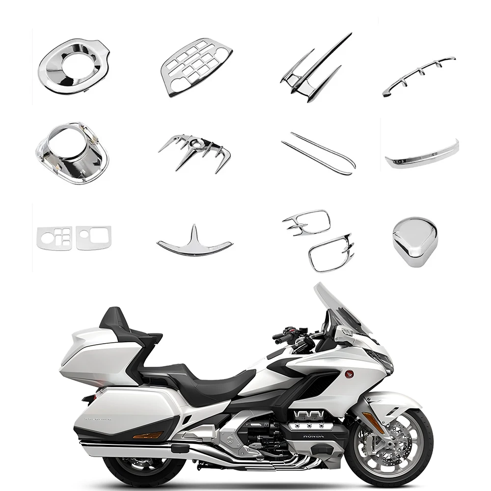 

Motorcycle Switch Trim Cover Rear Fender For Honda Goldwing GL1800 2001~2011 Moto Fairing ABS Plastic Chrome Decoration Part