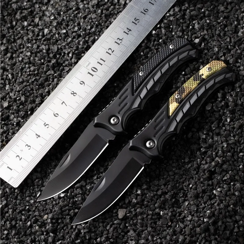 2024 New Outdoor Folding Knife Multi-Functional Knife Self-Defense Camping Knife Stainless Steel Peeling Fruit