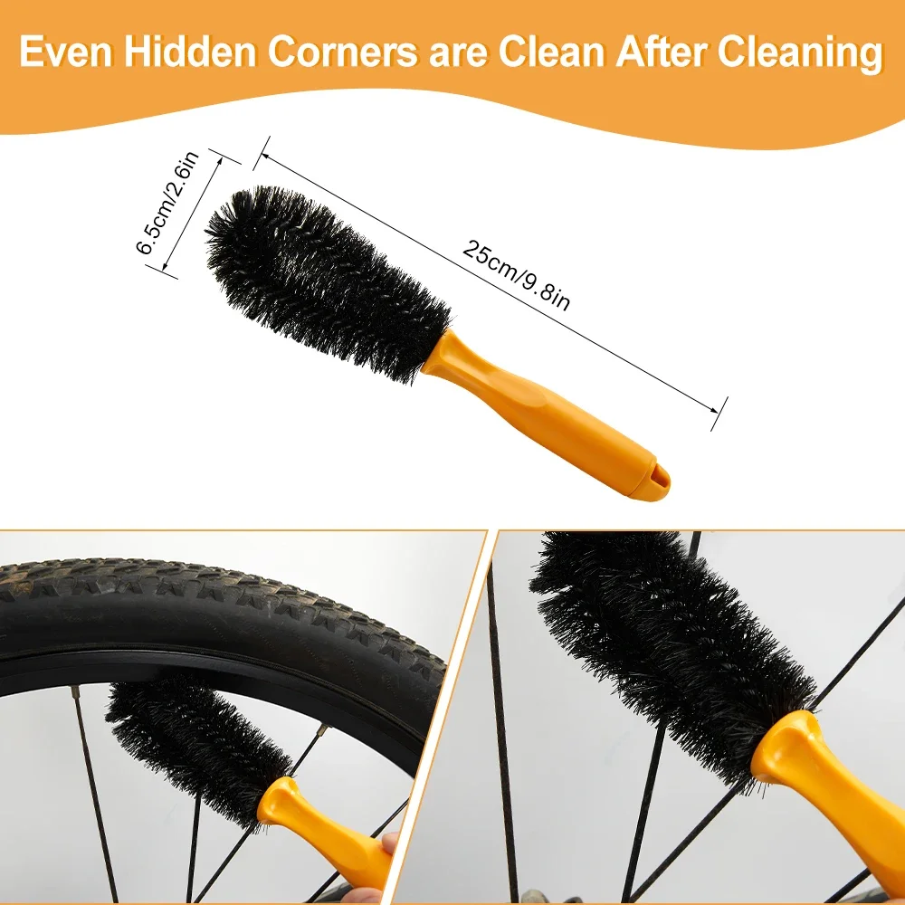 Portable Bicycle Chain Cleaner Motorcycle Road Bike Chain Clean Brush Bicycle Clean Tool Kit Cycling Chain Cleaner Maintenance