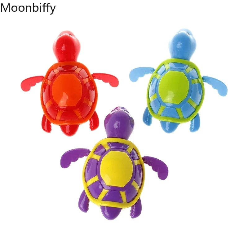 

1Pc Bath Toy Turtles Tortoise Baby Bath Bathtub Clockwork Cute Swimming Toys Pool Accessories Baby Water Play Random Colour