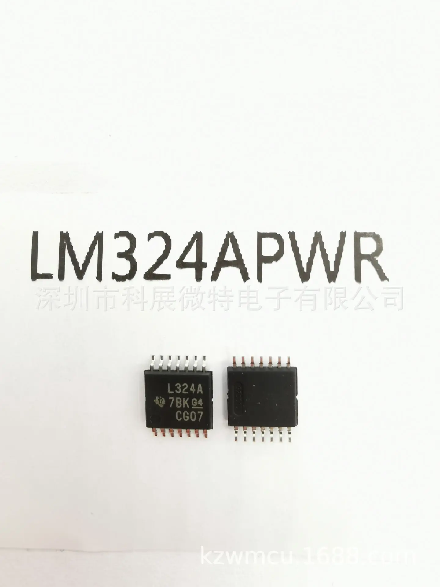 Chip Integrado Original, LM324APWR, marca: L324A, TSSOP-14, Novo
