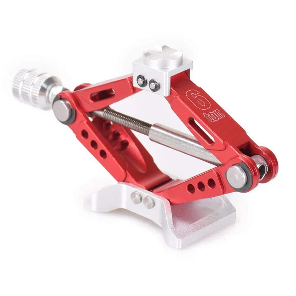 

1Pcs Rc Car Jack High Quality Metal Aluminium Alloy Simulation Mini Lifting Jack Red Portable for 1:10 1:8 Climbing Crawler