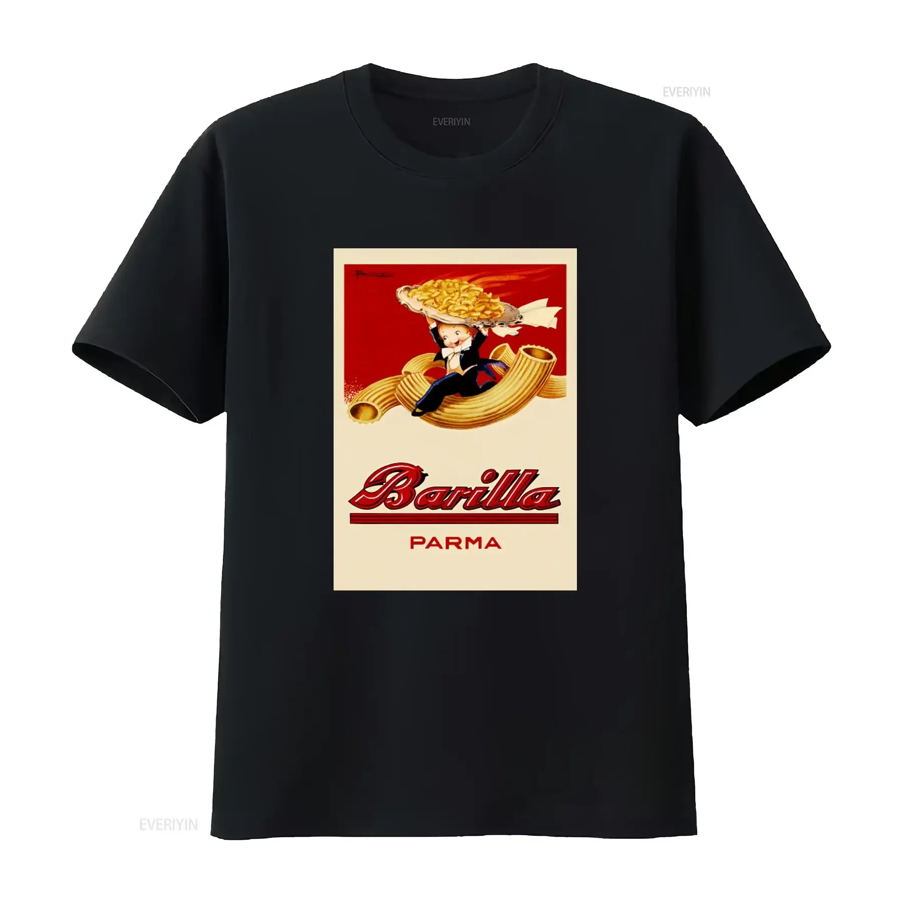 Barilla Parma Pasta Summer T Shirt Italian Travel with Design vintage Washed Soft Top For Everyday Wear Comfortable Stylish