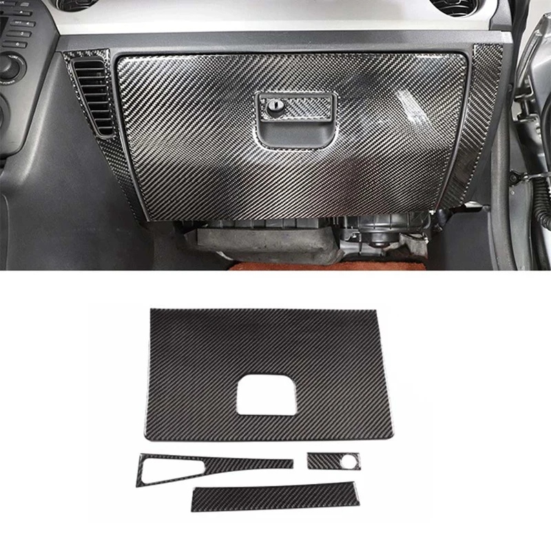 For Mazda MX-5 2009 2010 2011 2012 2013 2014 Carbon Fiber Car Co-Pilot Glove Box Panel Trim Sticker Interior Accessories