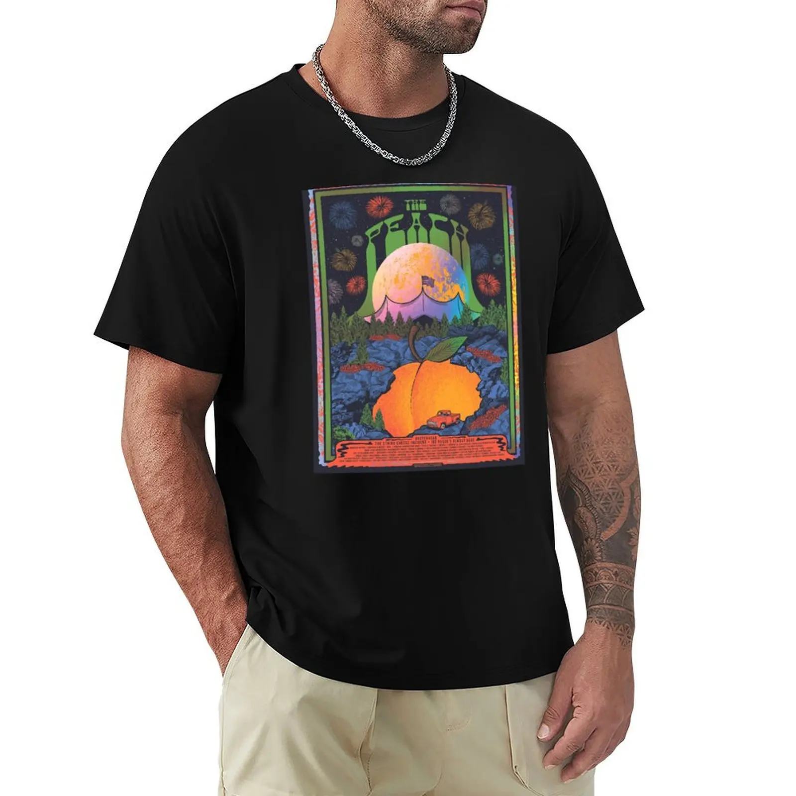 

The Peach Festival 2021 T-shirt sports fans quick-drying black t shirts for men