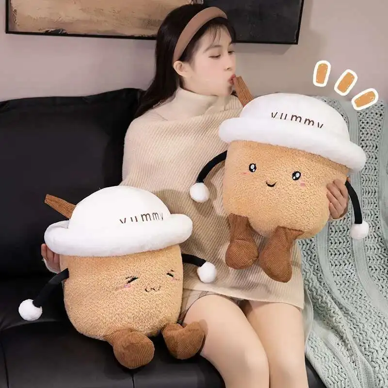 

50 см Kawaii чай с молоком, плюшевая чашка, мягкая кукла, игрушка для детей, лучшие подарки на день рождения для девочек, украшение для дивана и комнаты