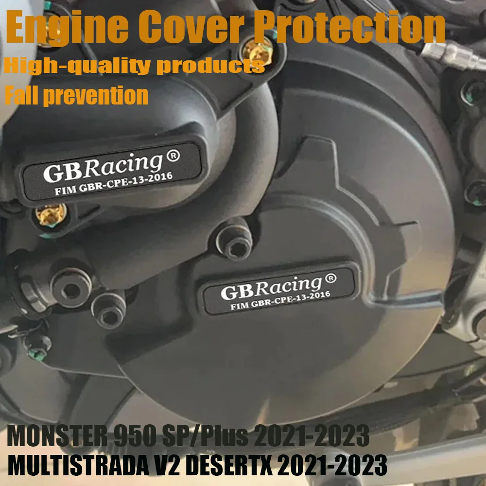

For Ducati MONSTER 950 SP/Plus 2021-2023 MULTISTRADA V2 DESERTX 2021-2023 GBRacing Engine Protection Cover