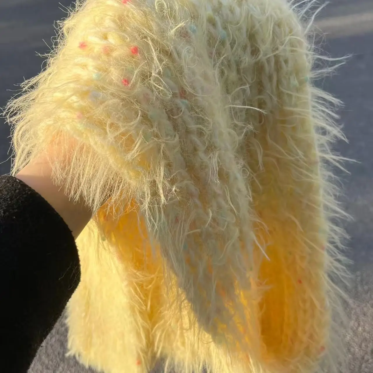 

NEEMOY 50g Colorful Novel Yarn,Mixed Color Feather Yarn,Blending Knitted Scarves Bags,Special,Decorating Fluffy Crocheting