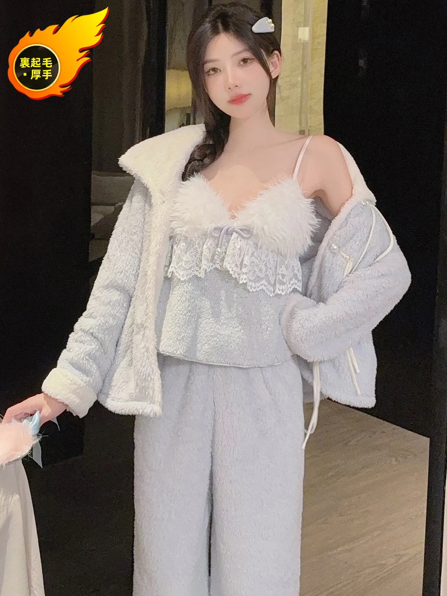 pyjama-en-flanelle-sexy-pour-femmes-ensemble-t-shirt-thiened-fce-vetements-de-maison-confortables-v-ne-long-sve-epaule-reglable