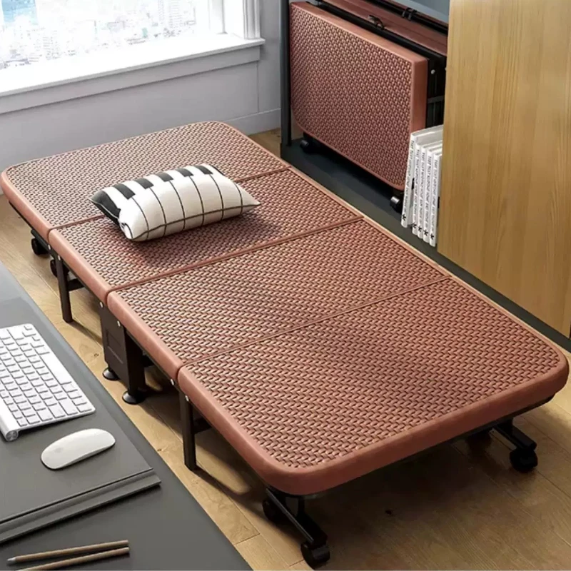 Foldable bed for midday rest, office sleeping aid, single-person recliner, summer bed, home-use simple hard board, new model bed