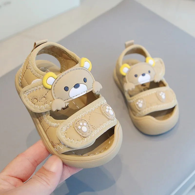 أحذية شاطئ باوتو بنعل ناعم للأطفال ، صنادل صيفية ، أحذية للأطفال الصغار ، أولاد وبنات بعمر 0-1-2-3 سنوات