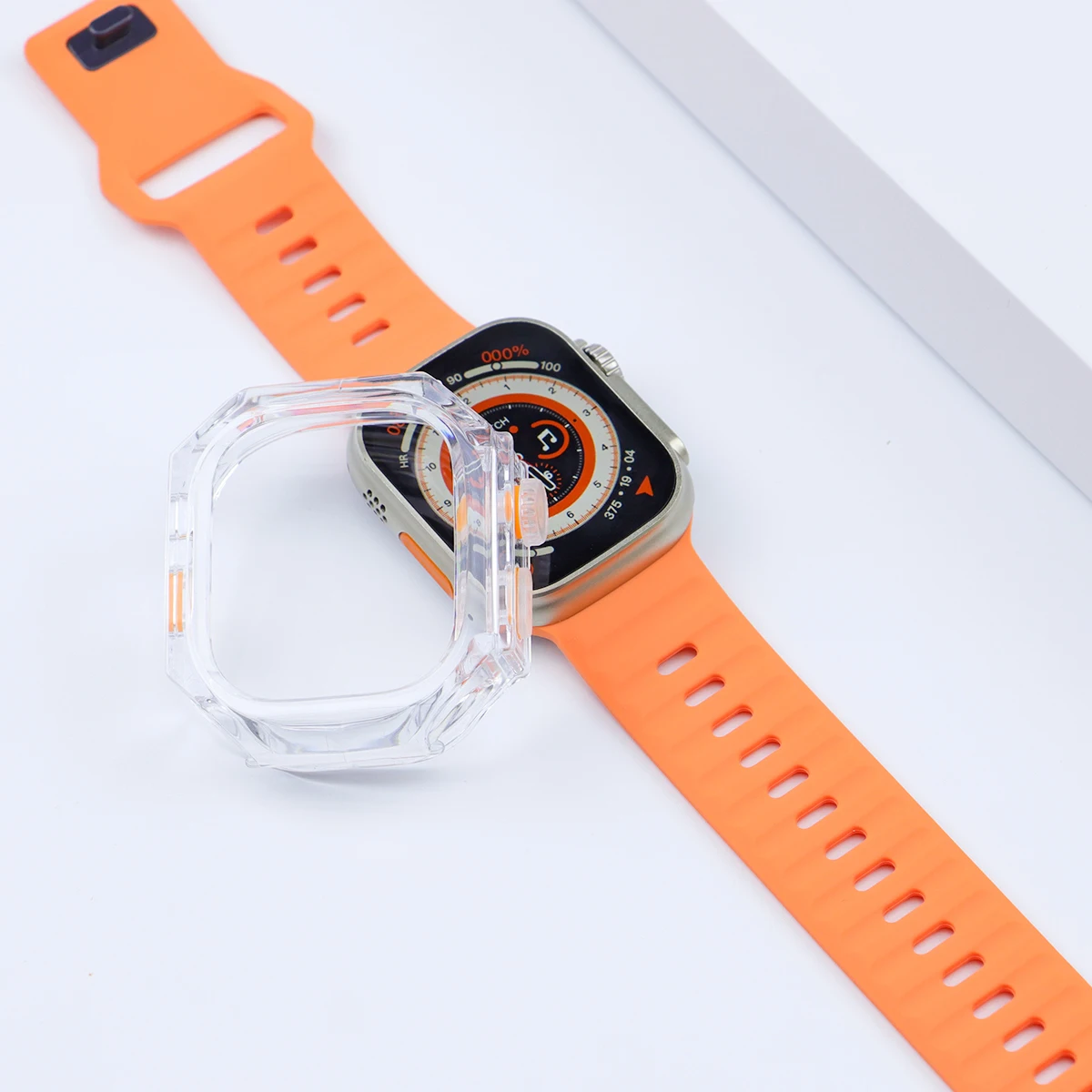 Transparent Soft Silicone Case for Apple Watch Ultra 2 49mm TPU Protector Case Cover for IWatch Series Ultra 2 Watch Accessories