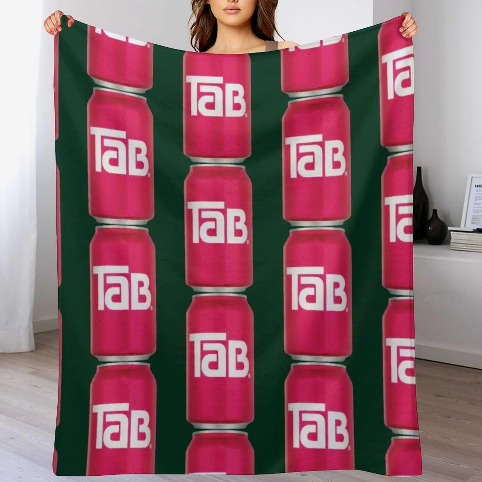 

Tab- The Diet Drink of Tomorrow! Throw Blanket Luxury Designer sofa bed valentine gift ideas Blankets