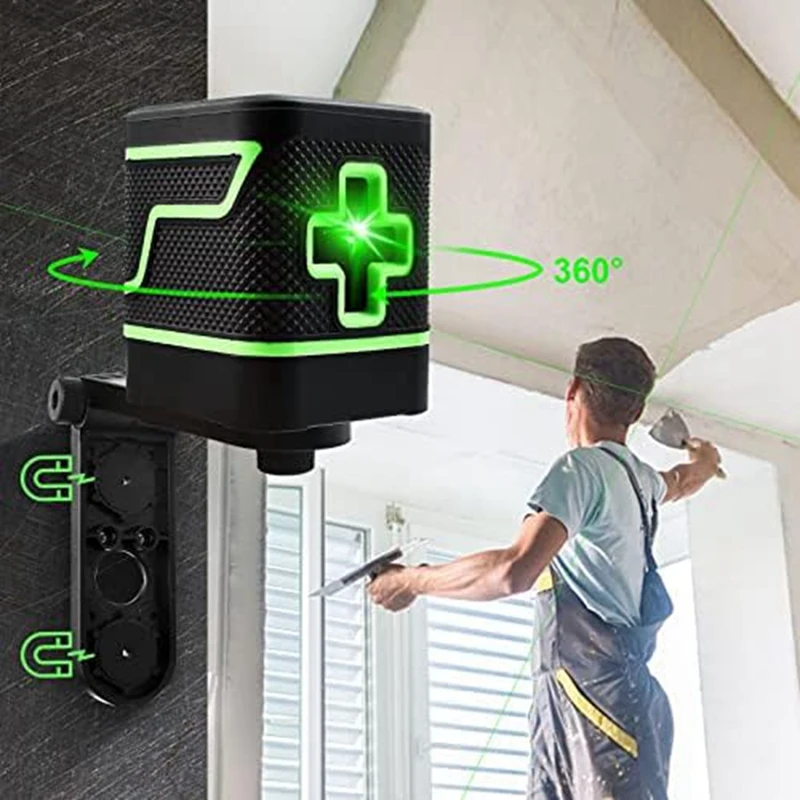 Laser Level Laser Level Tool Portable Green Light Level Bright Green Beam Crosshair (With Self-Leveling Function) image 6