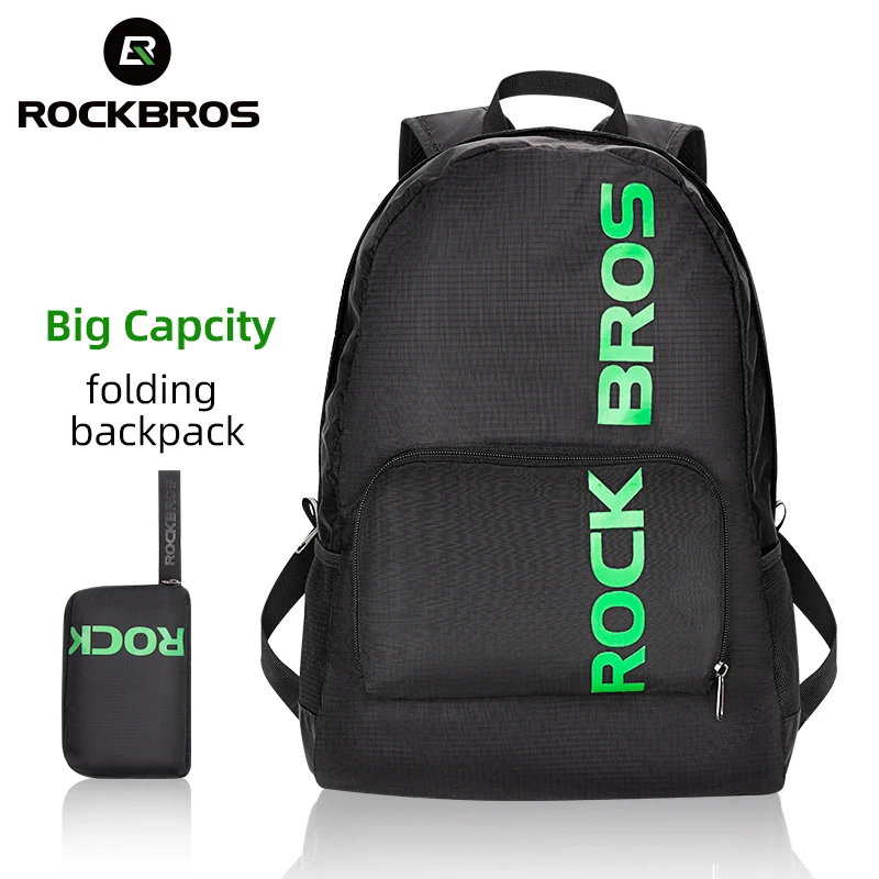 

ROCKBROS Bicycle Bag Ultralight Foldable Backpack 15L Large Capacity Portable Outdoor Sports Fitness Hiking MTB Commute Backpack