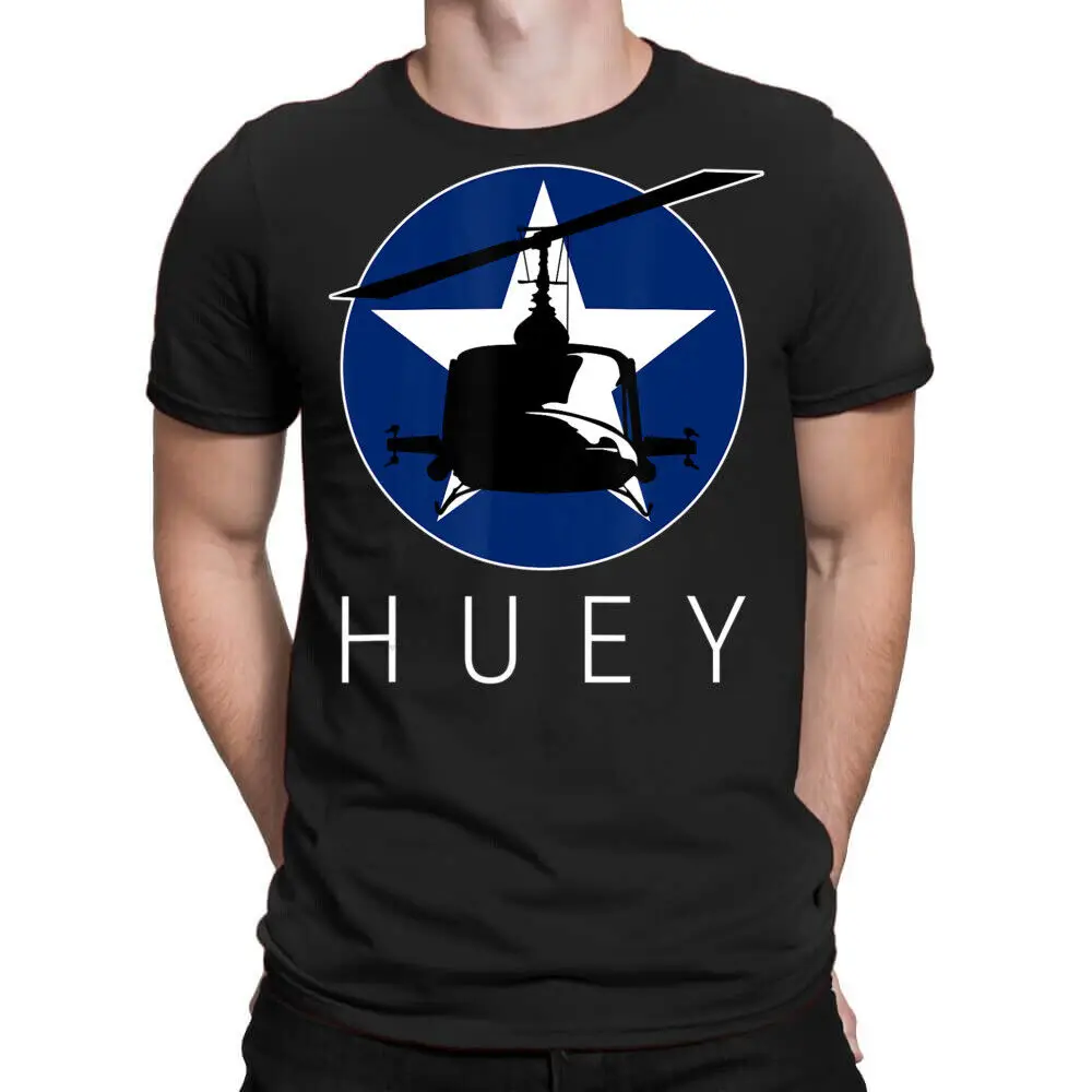 Dark Huey Bell Uh-1 Transport Helicopter Gift T-Shirt Unisex T-shirts For Man Woman Short Summer Tees Casual Cotton