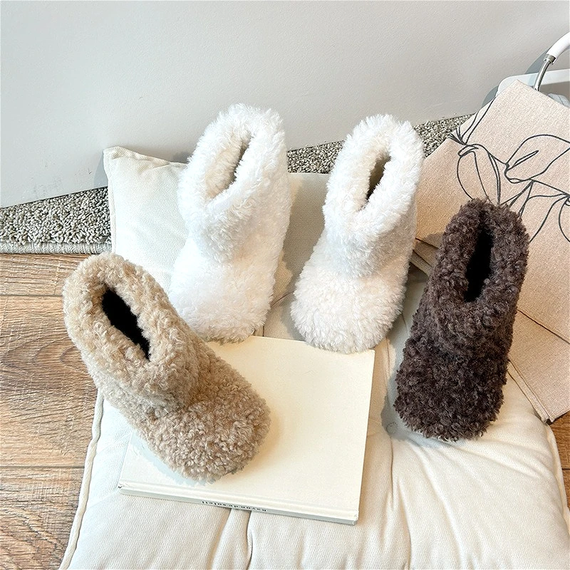 

2025 зимние плюшевые зимние сапоги для маленьких девочек, новый милый модный дизайн, теплые нескользящие детские кроссовки для мальчиков, роскошная хлопковая обувь для детей