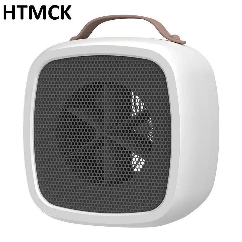 HTMCK 500W Portable Mini Heater PTC Ceramic Warm Air Fan Quiet Fast Heating for Home Indoor Office Use in Winter