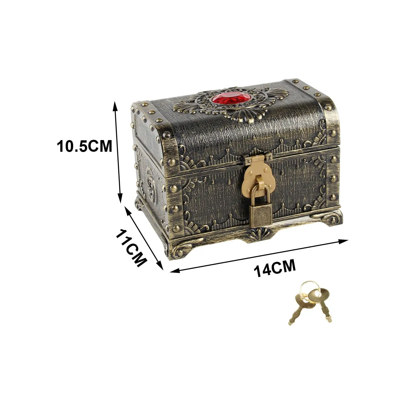 Pirate Treasure Chest Coin Box Themed Party Favors Adventurous Treasure Box for Boys Girls Kids Prizes Children Practical Gifts