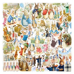 10/30/50pcs Novel Peter Rabbit Cartoon Stickers Waterproof DIY Skateboard Helmet Fridge Car Kawaii Decoration Sticker Decals Toy