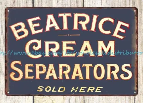 love metal wall art Beatrice Cream Separators metal tin sign