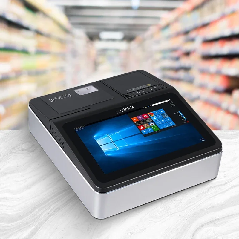 11.6 Inch Wall Mounted Desktop Touch Screen Pos System For Retail Boba Tea Shop Grocery Store Food Delivery Service