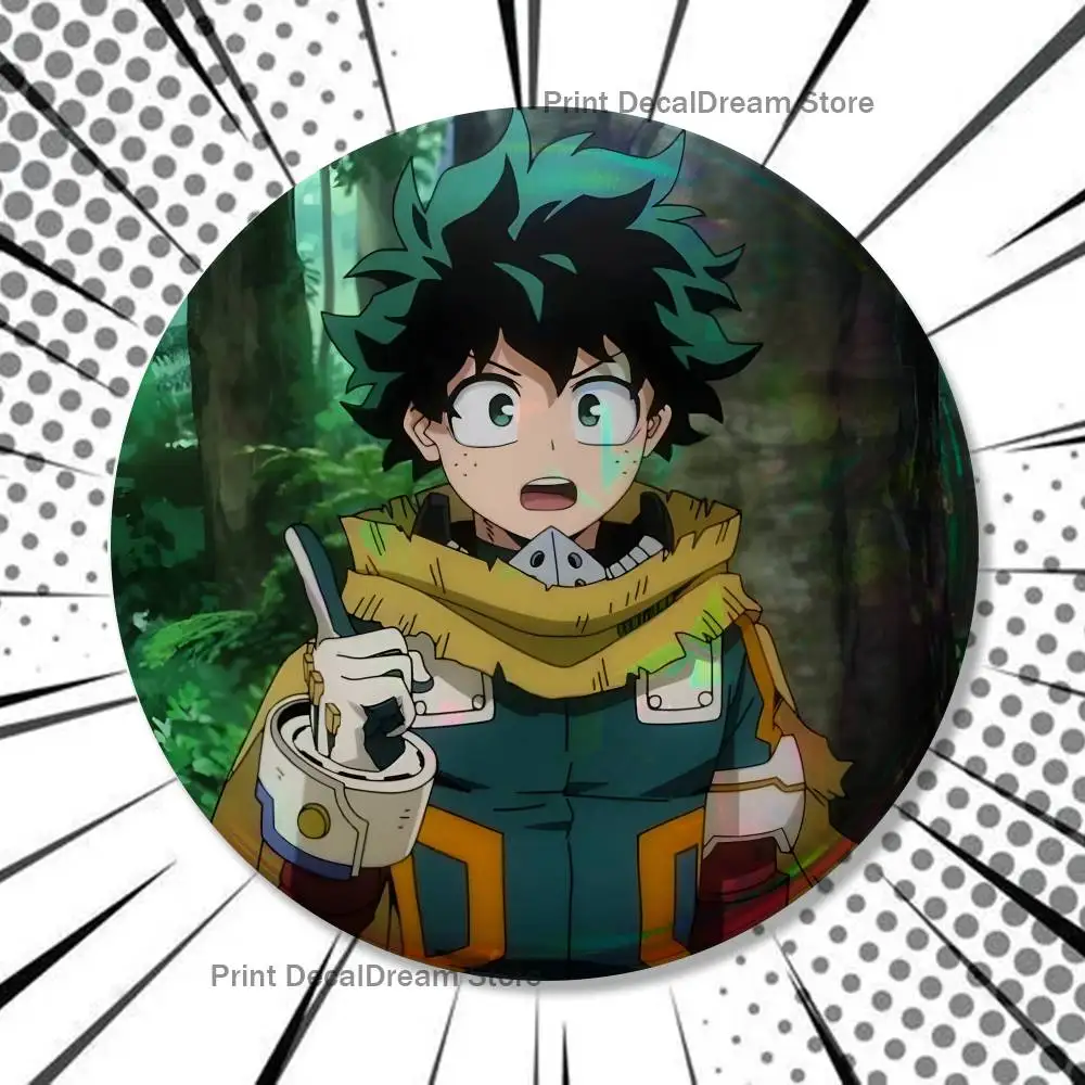 D-Deku M-MHA Broschen für Rucksack-Accessoires 25mm, 32mm, 48mm, 58mm, 75mm Runde Emaille-Pins Cartoon-Abzeichen – Detail 8