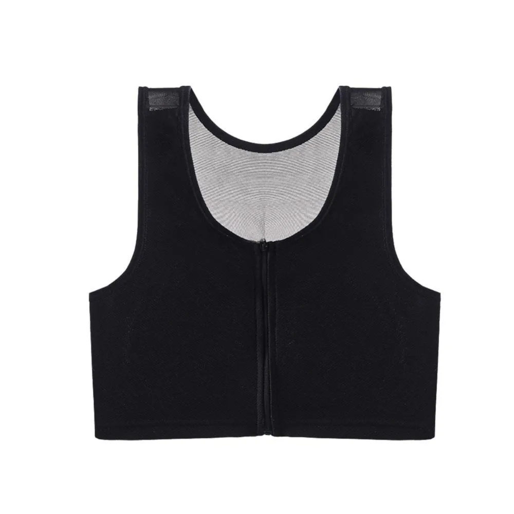 New Tight-fitting Zip Corset Bra Breathable Comfortable Chest Vest Front Zipper Shaping Clothes Sweat Chest for Women