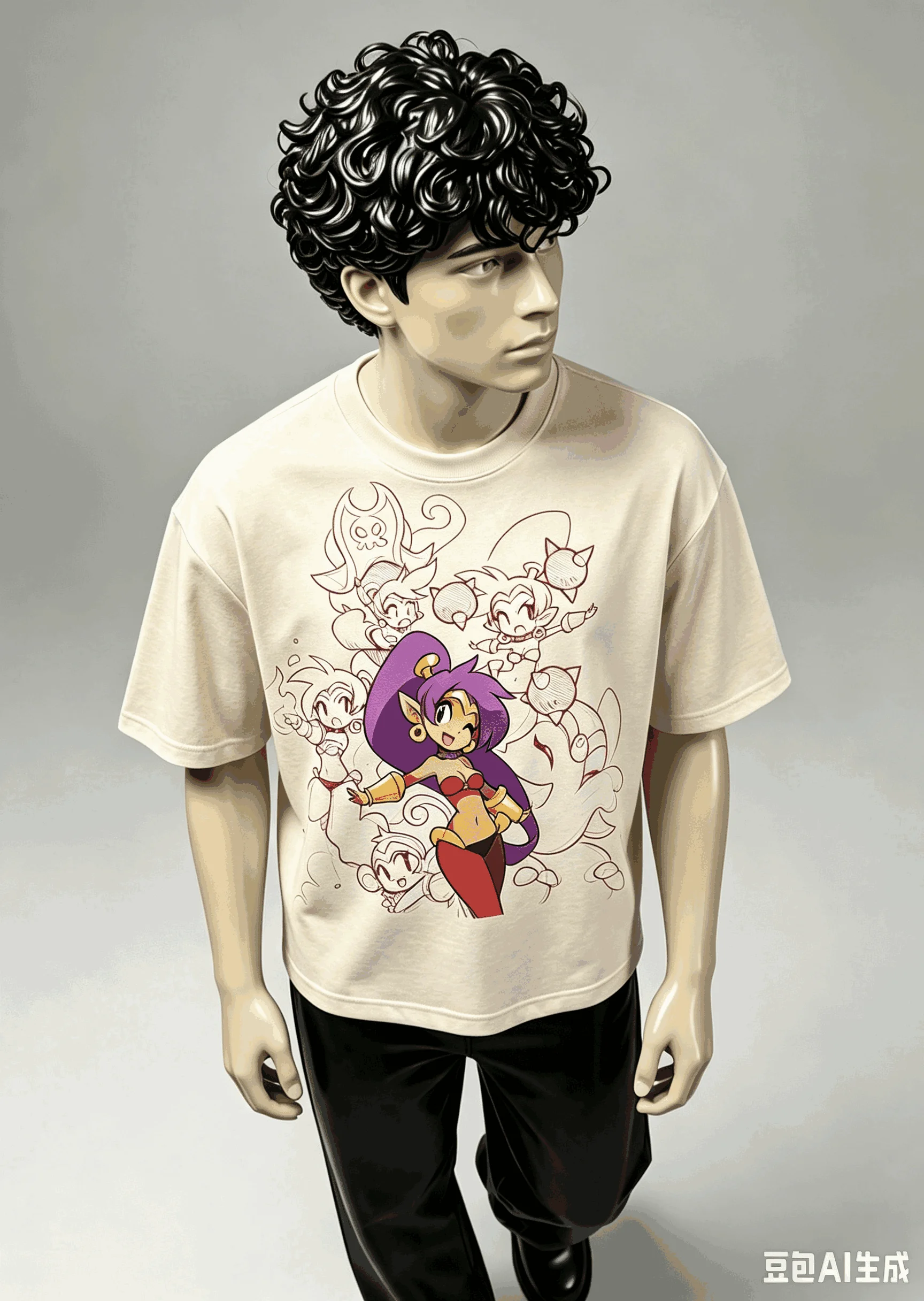 Shantae Half-Genie Hero Oversized Unisex Graphic Print Crew Neck T-Shirt for Men Women high quality Y2k Short Sleeves Classic