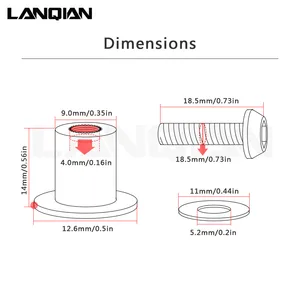 Windschutzschrauben, 10 Teile, Verkleidung, Windschutzscheibe -Montagemutter für Kawasaki Ninja 250 300 650 H2R 250R ZX6R ER6N ZX14R 8 Hauptverkaufskit Carenage Do 250 2008 - №1