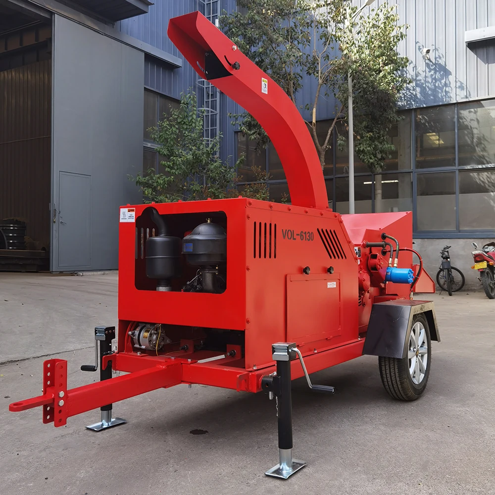 2025년형 신형 소형 임업 기계, 디젤 동력 방식 목재 파쇄기(농업용)