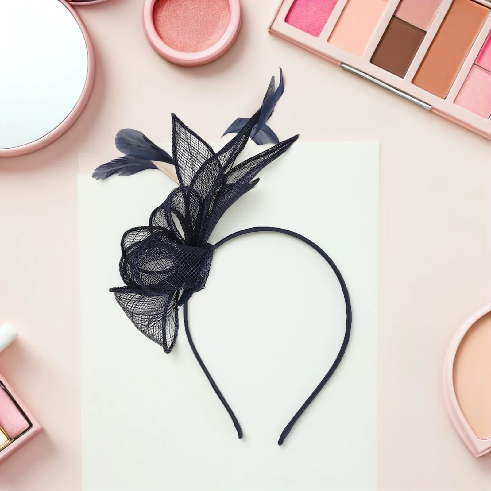 فاسيناتور صغير للنساء خمر حفلة كوكتيل فاسيناتور خوذة الزفاف الشاي كوكتيل الحدث مشبك قبعة التبعي #2