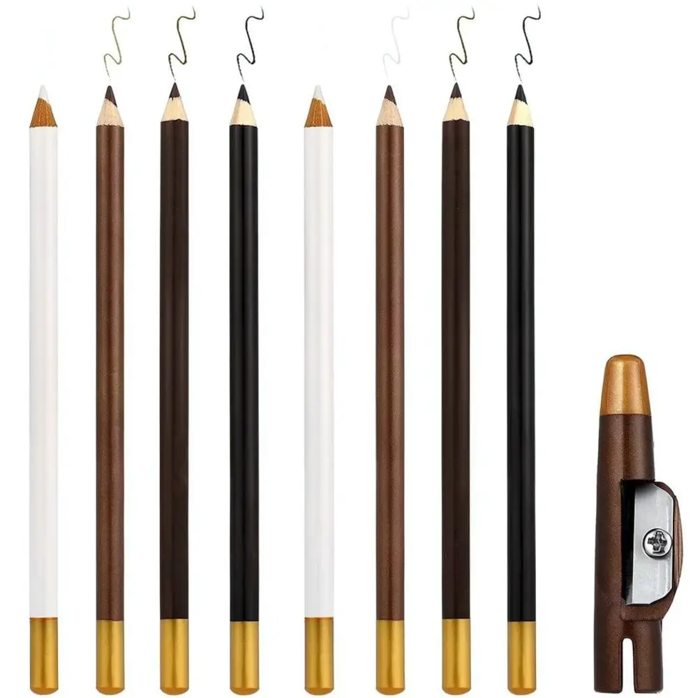 Professional Makeup Pencil Beard Filling Tool Eyebrow Shaping Eyeliner Pen Smudge Proof Easy Defining Accessory For Daily Look