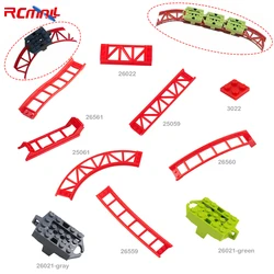 10PCS Small Particle Technical Building Block Parts 26060 Accessories Roller Coaster Tracks Rail 34738 26559 25059 25061