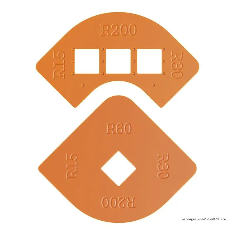 28GF Half Round Positioning Block Envelope Maker Scoring Board Round Corner