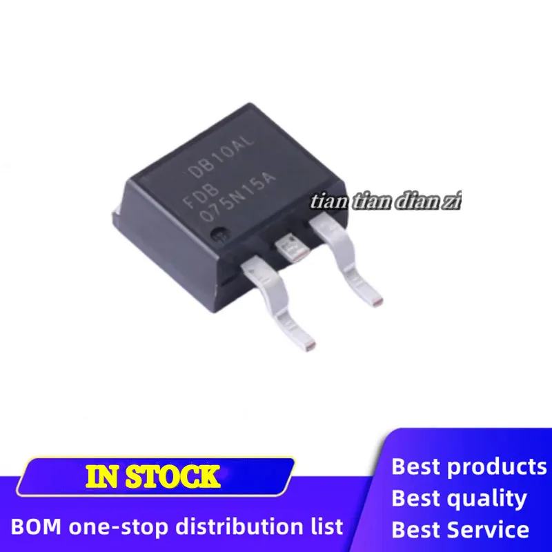 1pcs FDB075N15A 075N15 TO-263 MOS field effect transistor 130A 150V new original