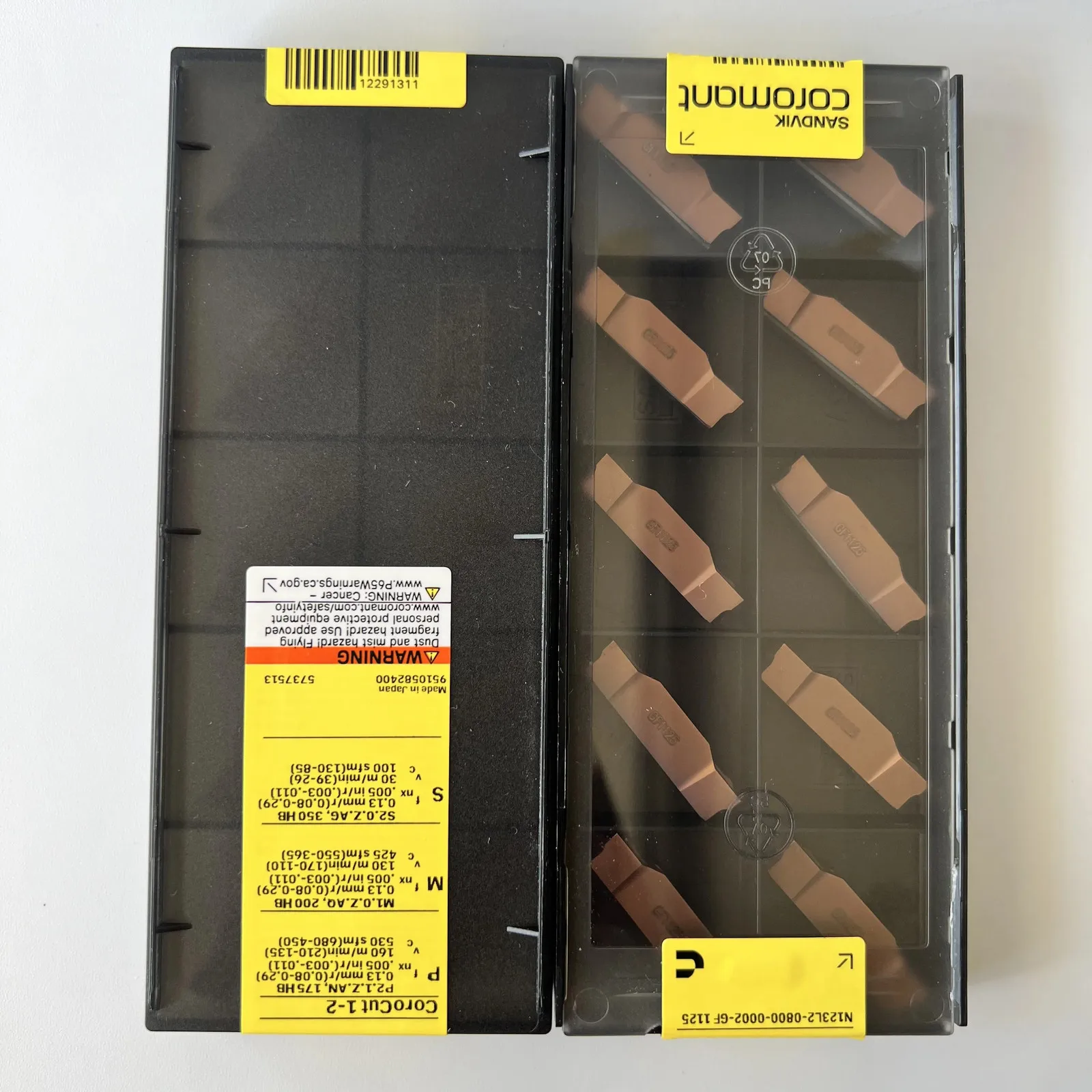 

SANDVIK / N123L2-0800-0002-GF 1125 / Hard alloy CNC Blade 10 Pcs